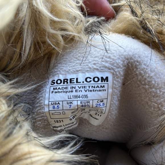 Sorel Joan of Arctic Faux Fur Lined Waterproof boots size 8.5 - Picture 10 of 11